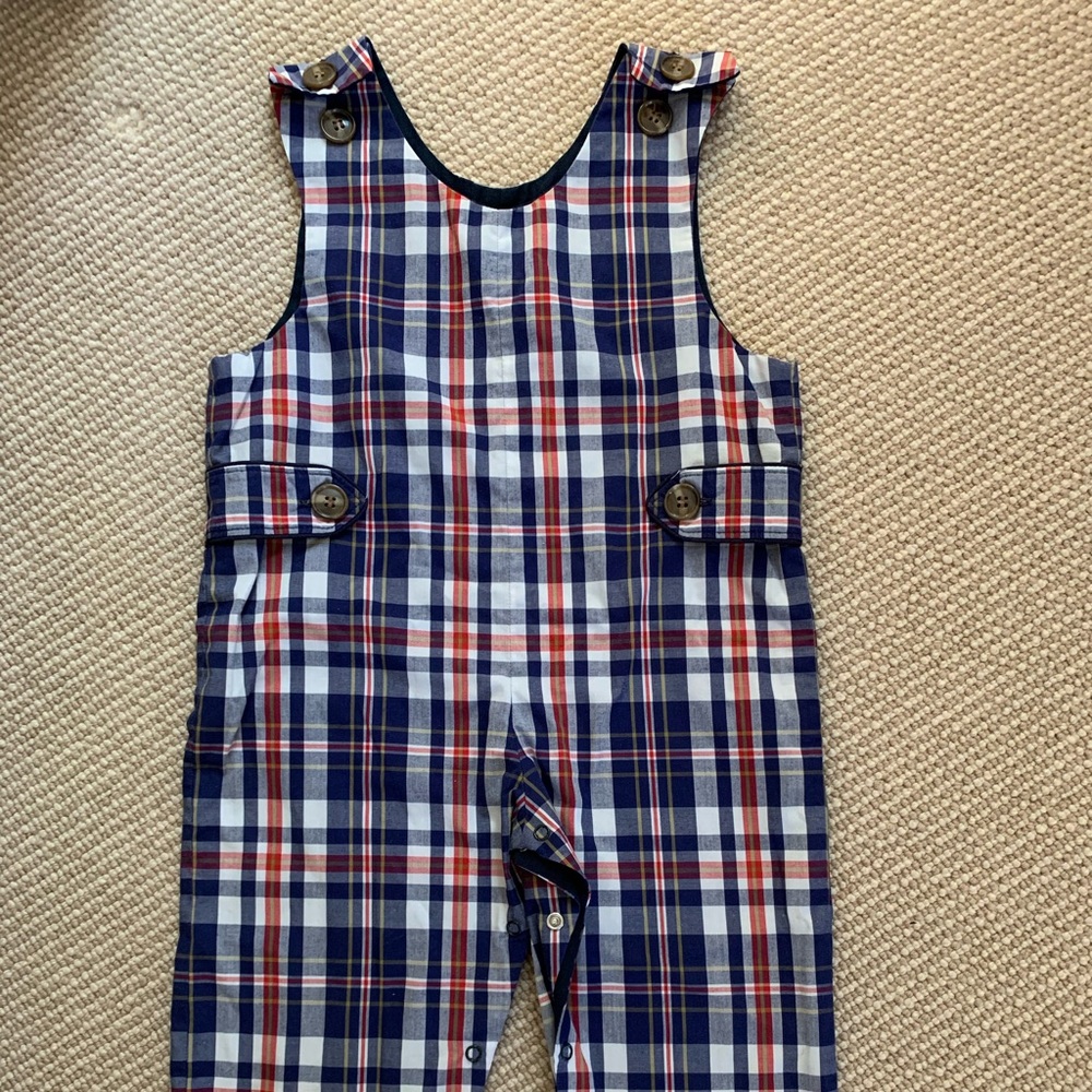 Beaufort Bonnet Plaid Long John John 18-24 mo